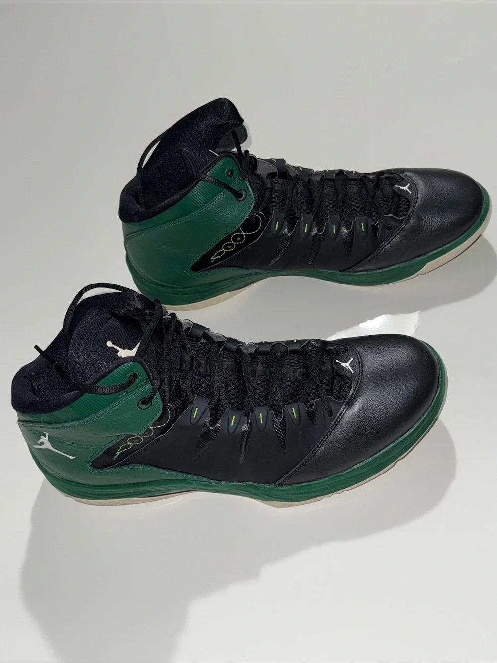 Nike Air Jordan Prime Fly Black Electric Green Men's Size 16 Basketball Shoes
